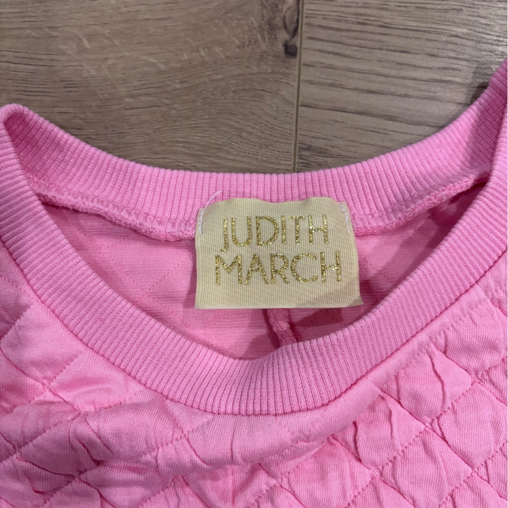 Judith March Pink Quilted Dog Mom Sweatshirt Small - Picture 5 of 7